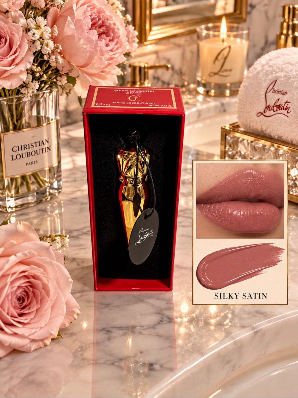 Christian Louboutin Silky Satin Lipstick — 001
